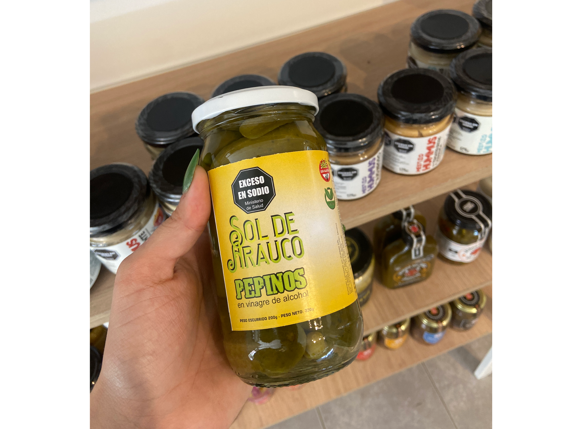 Pepinos "sol de arauco"