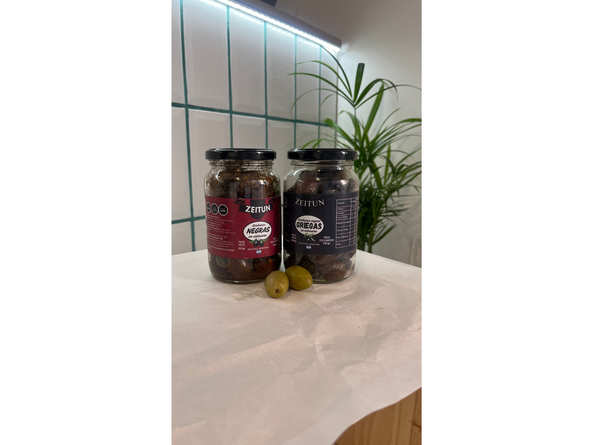 Aceitunas negras en salmuera de Casa savia