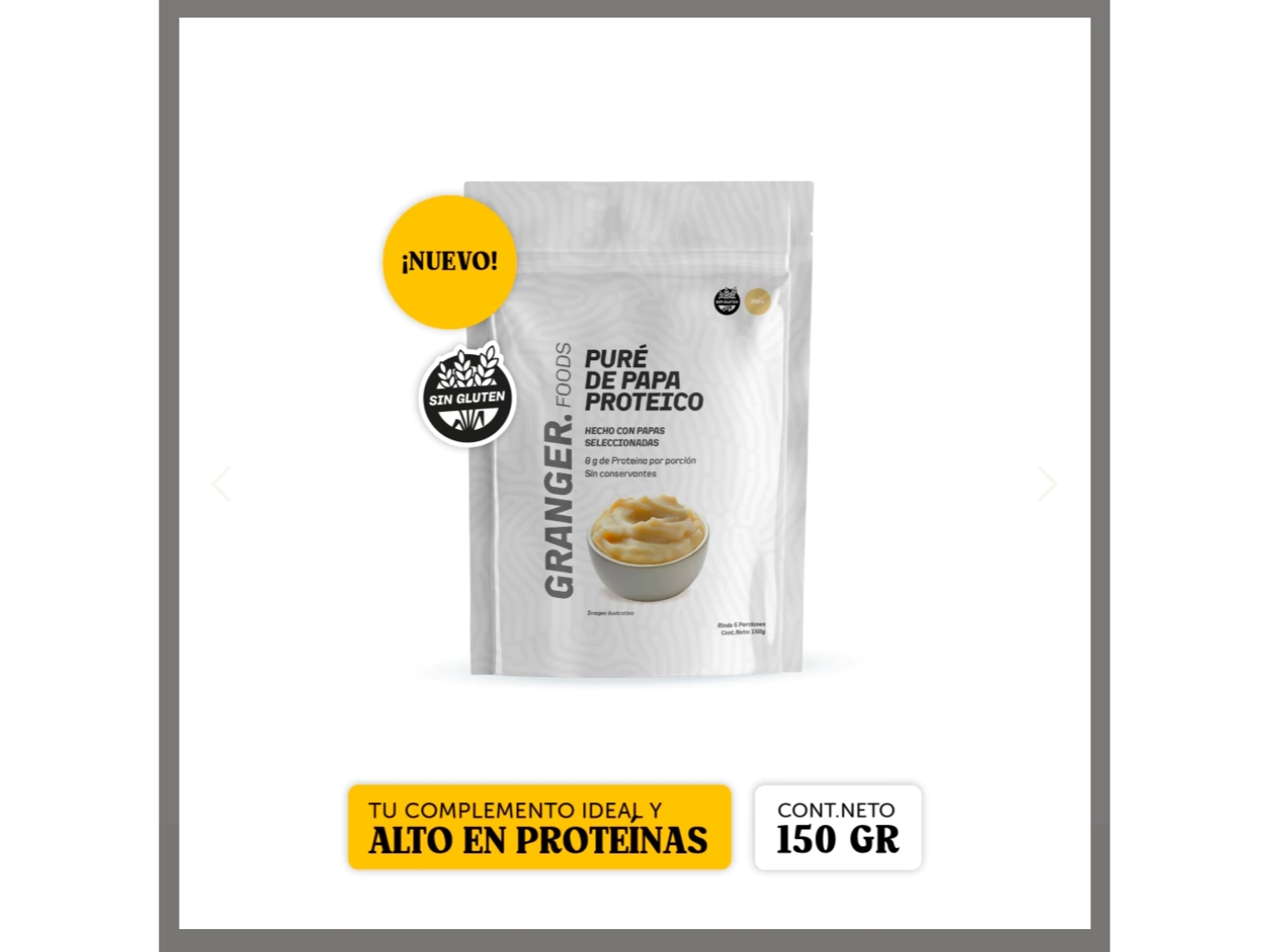 Puré de papa/zapallo proteico Granger