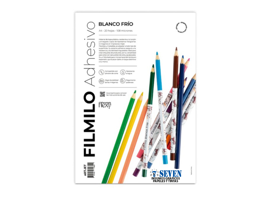 Filmilo Art-jet Adhesivo Blanco Frío A4 20 Hojas