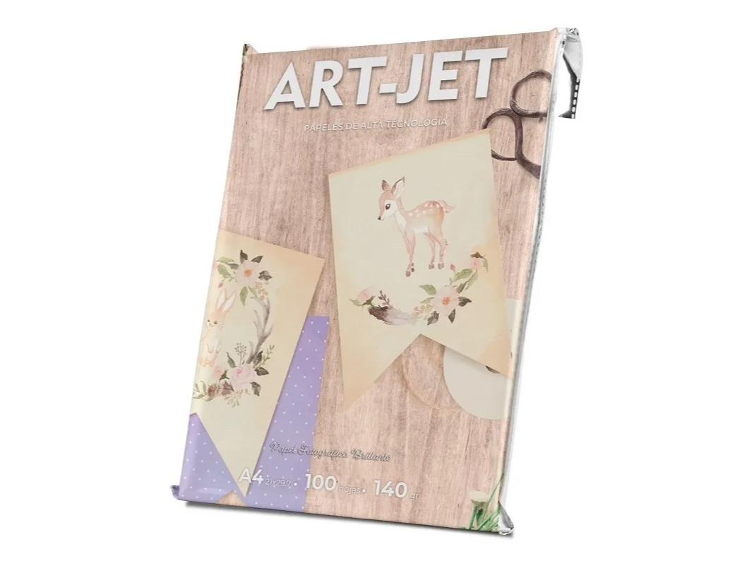 Papel Fotográfico Brillante A4 Art-jet® 140gr A4 X 100h Blanco