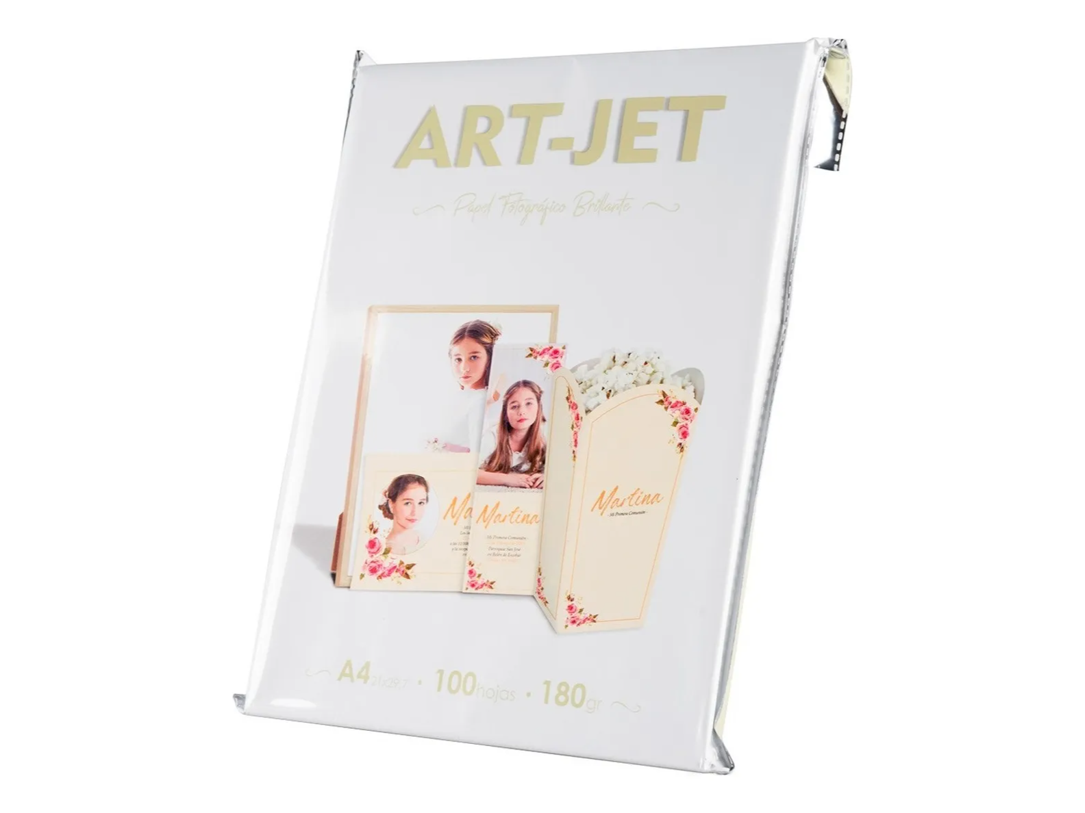 Papel Glossy Fotográfico A4 180gr X 100 Hojas Art-jet® Blanco