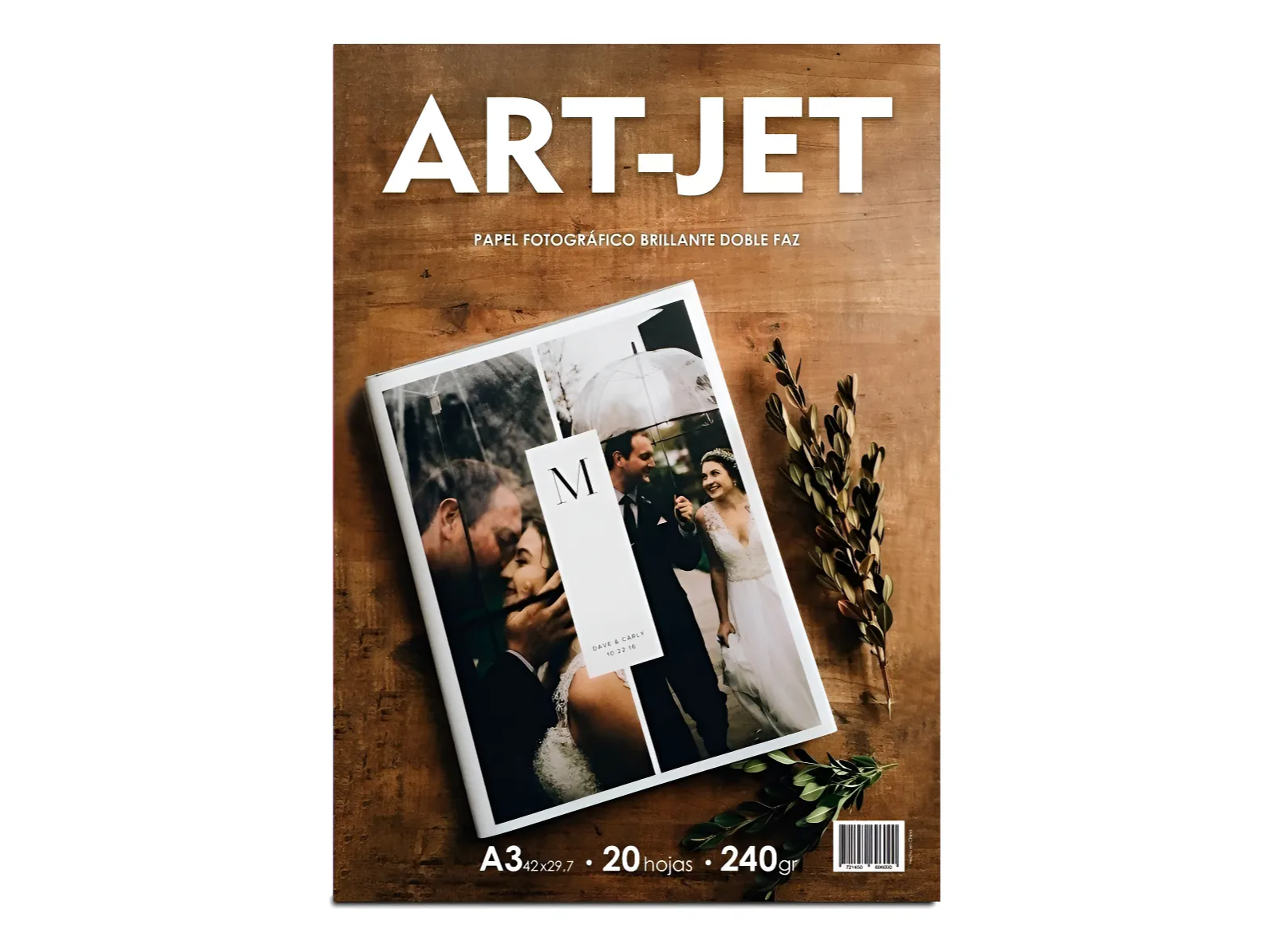 Papel Art-jet® Foto ***A3*** Bifaz Doble Faz 240gr 20 Hojas Glossy Blanco