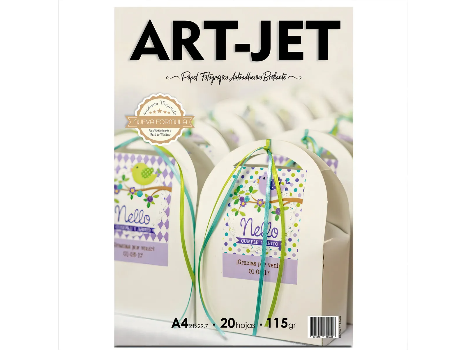 Papel Fotográfico *AUTOADHESIVO* A4 Brillante 20 h.