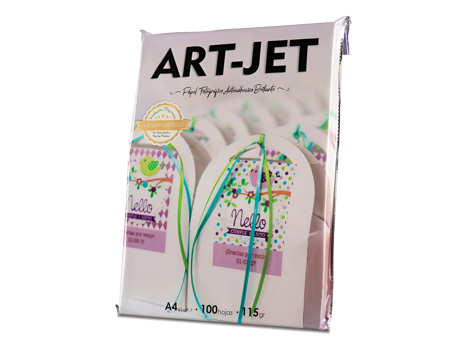 Papel Foto.X100h. *AUTOADHESIVO* A4 Brillante 100 h.