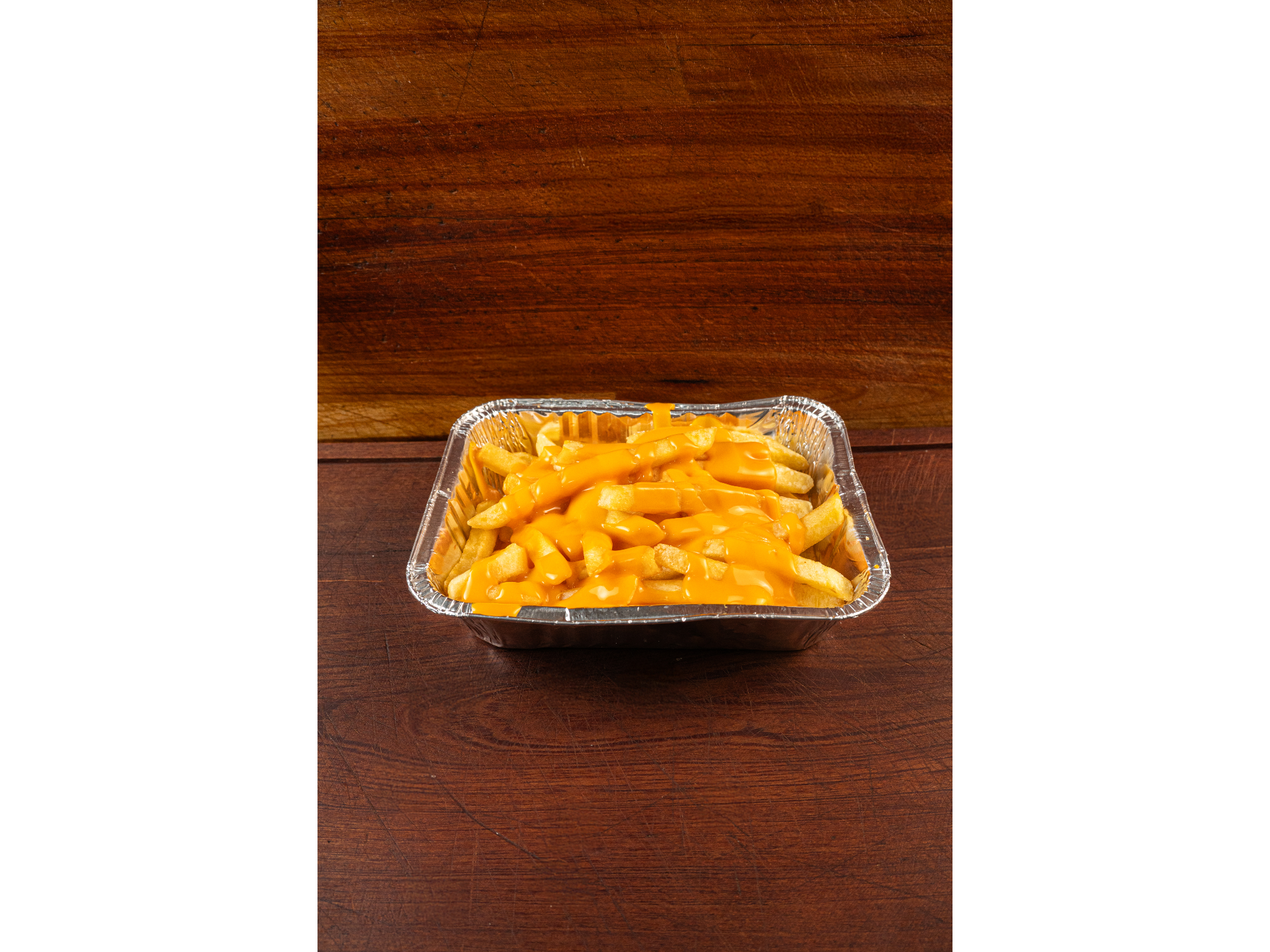 Papas con cheddar