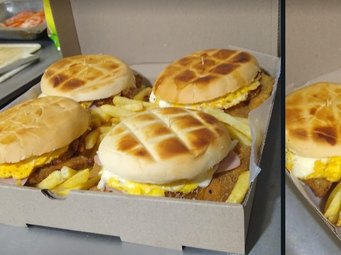 1 HAMBURMILA + papas