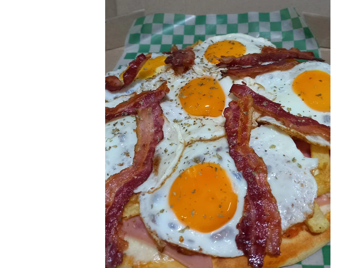 Pizza con panceta