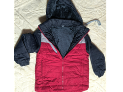 Campera inflable con piel y capucha talle 8