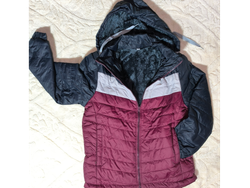 Campera inflable con piel y capucha talle 14