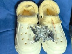 Crost con peluche y decorado con apliques números: 35-36, 36-37, 38-39, 40-41. Muy calentitas para este frio