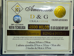 Sabana king marca Americano D Y G $4800 hilos