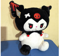 Peluche con manta Kuramic blanco y negro