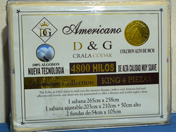 Sabana king marca Americano D Y G 4800 hilos