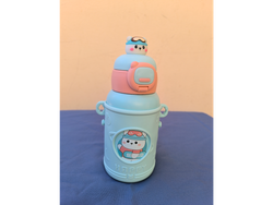 Vaso termico de niño con oso y colgante