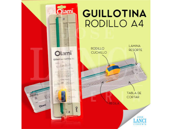 GUILLOTINA OLAMI RODILLO A4