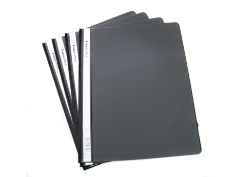 CARPETA A4 TAPA TRANSPARENTE BASE OPACA