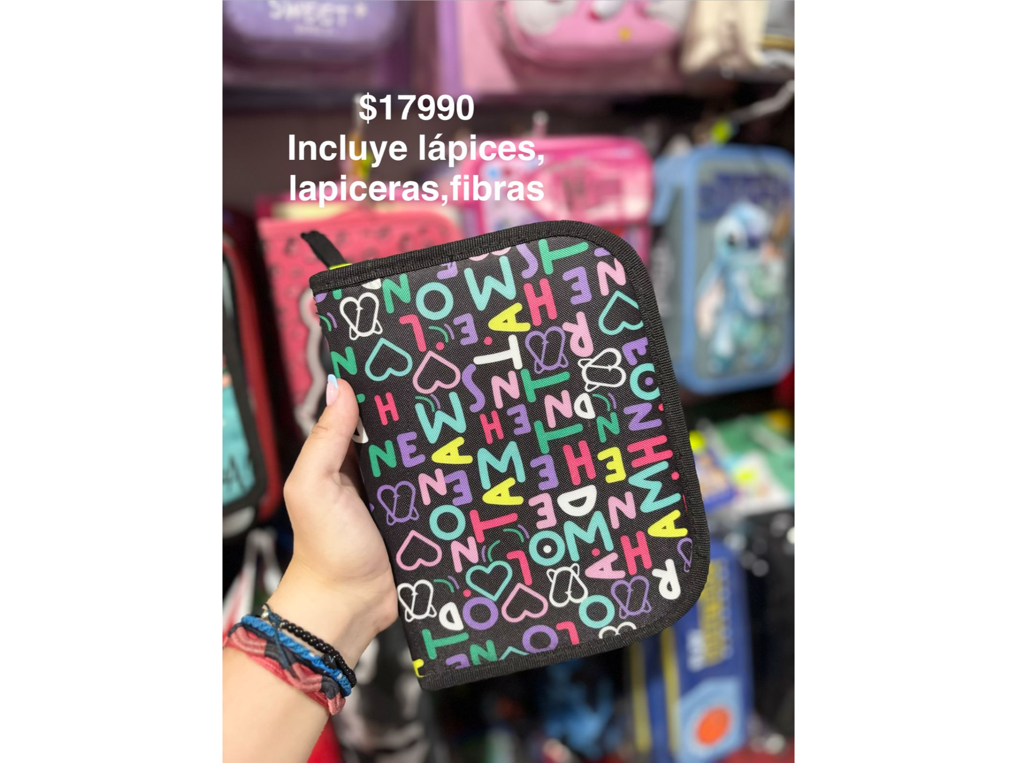 CARTUCHERA 1 PISO CON UTILES