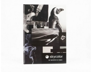 CUADERNO SKYCOLOR A4 (21X29,7 CM) 80 HOJAS TAPA FLEXIBLE