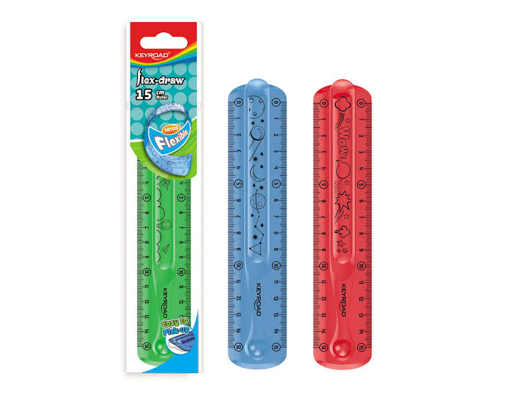 REGLA KEYROAD FLEXIBLE 15 CM