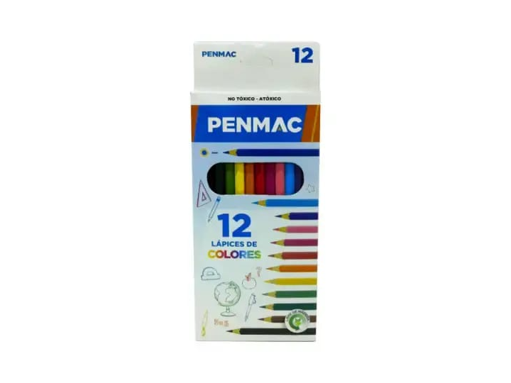 LAPIZ DE COLOR PENMAC X 12 LARGO