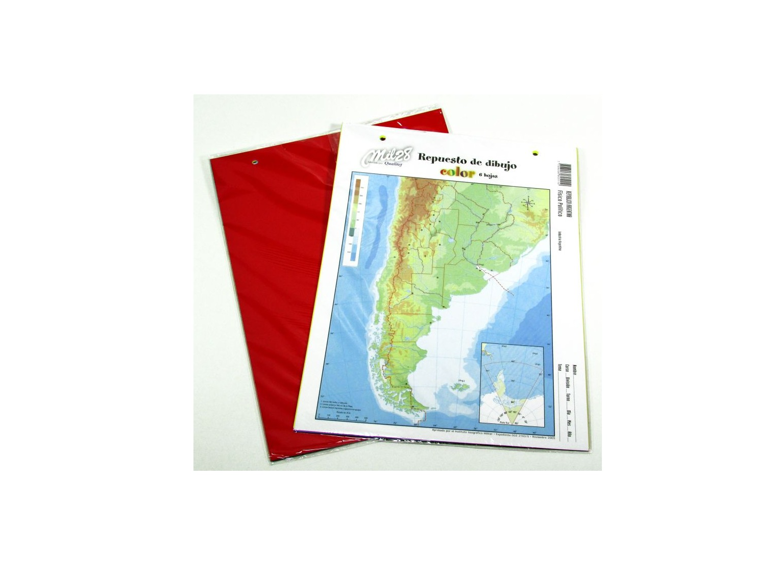 REPUESTO DIBUJO N°5 COLOR (TIPO CANSON) X 6 HOJAS