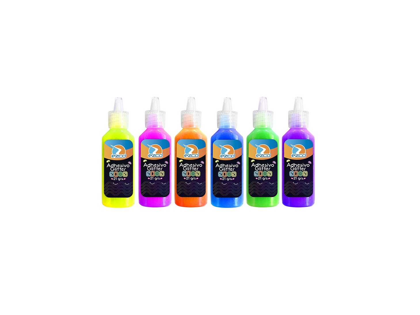 ADHESIVO EZCO CON GLITTER 30 CC