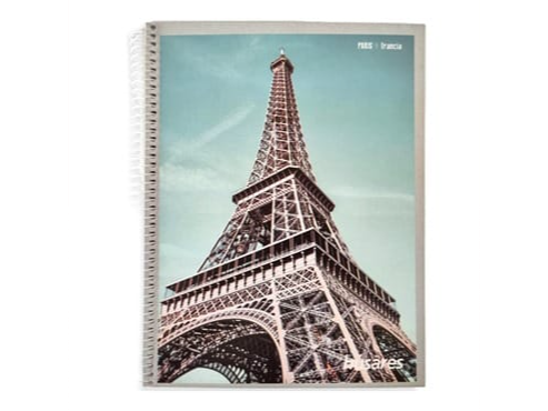 CUADERNO MONITOR CON ESPIRAL AMERICA X 80 HOJAS (TAPA FLEXIBLE)