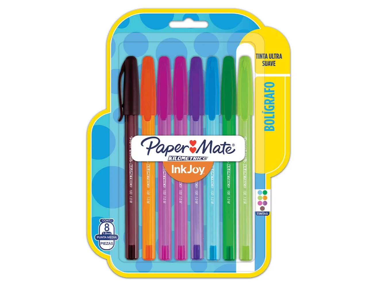 BOLOIGRAFO PAPER MATE KILOMETRICO X 8