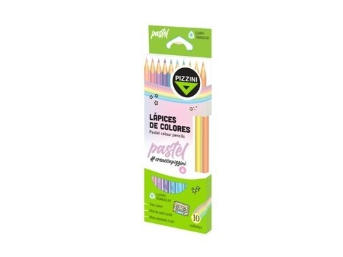 LAPIZ DE COLOR X10 PASTEL PIZZINI