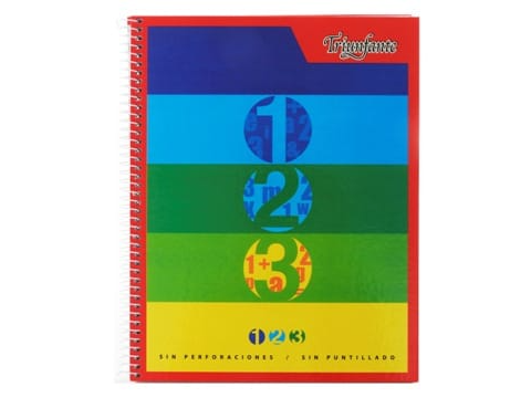 CUADERNO TRIUNFANTE TIPO ABC 21X27 CM 60 HOJAS (TAPA DURA)