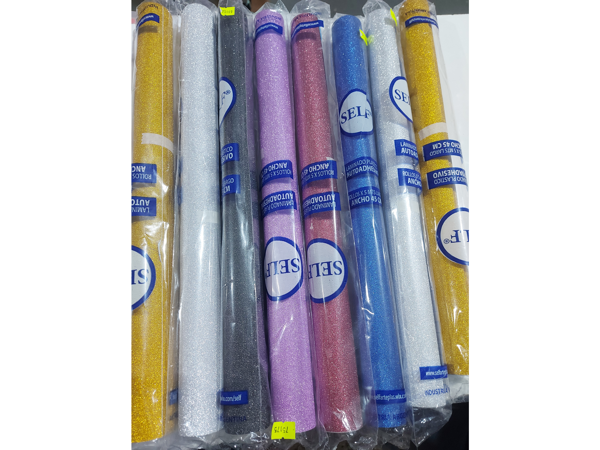 PAPEL CONTAC CON GLITTER X METRO