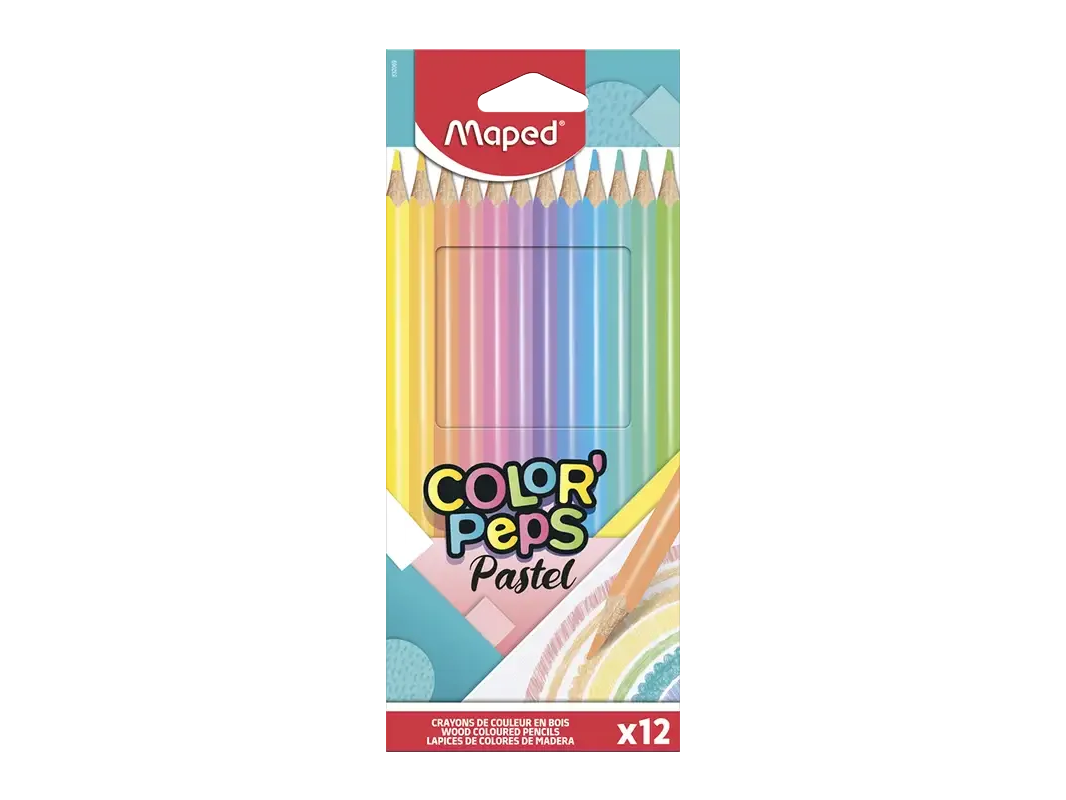 LAPIZ DE COLOR MAPED X 12 LARGO PASTEL