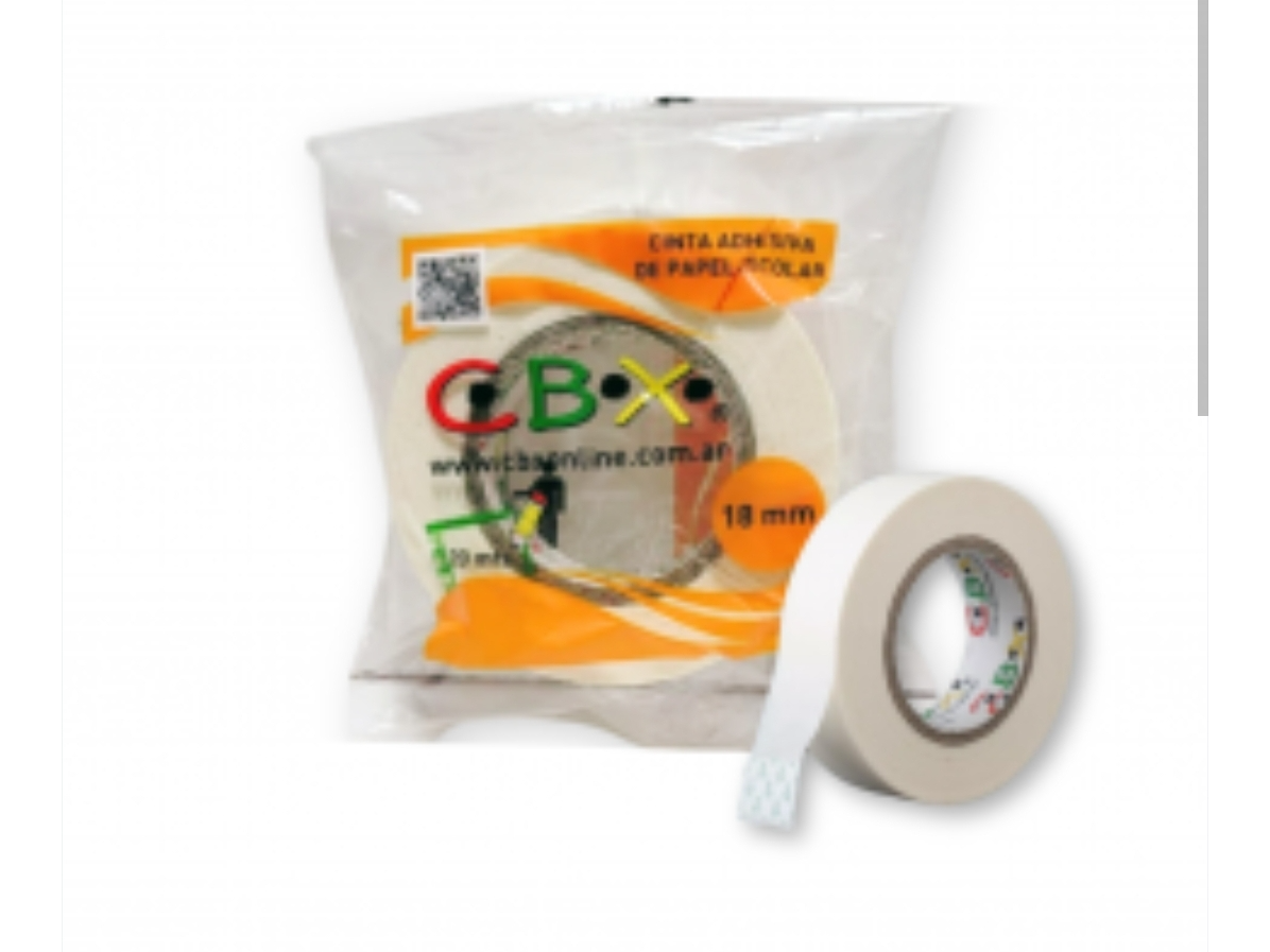 CINTA DE PAPEL ESCOLAR CBX 18X20 MT