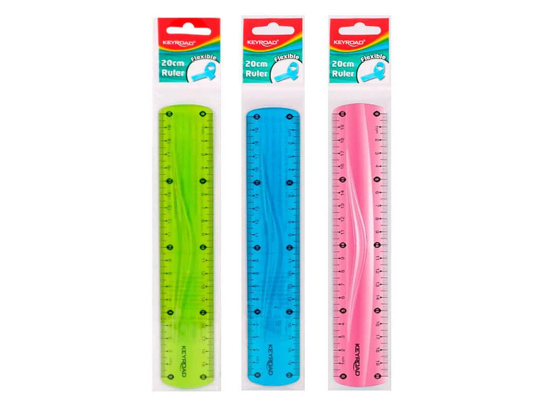 REGLA KEYROAD  FLEXIBLE 20 CM