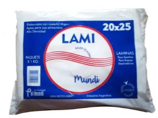 SEPARADORES PARA FRIZZER 20X25 X KG