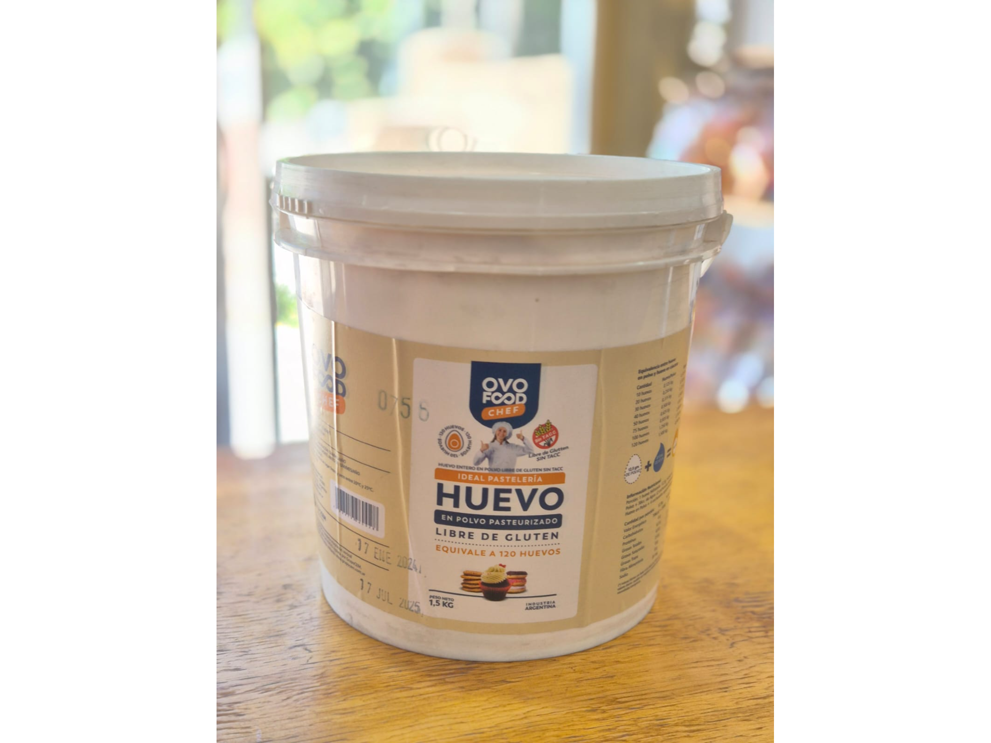 HUEVO DESHIDRATADO X 1.5 KG
