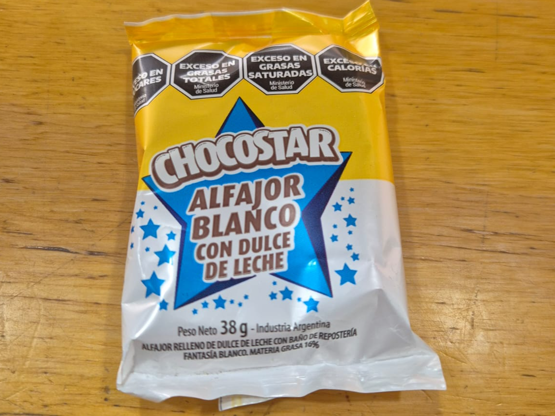 ALFAJOR CHOCOSTAR  36GS BLANCO
