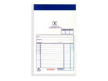 TALONARIO DUPLICADO NEUTRO 10x15