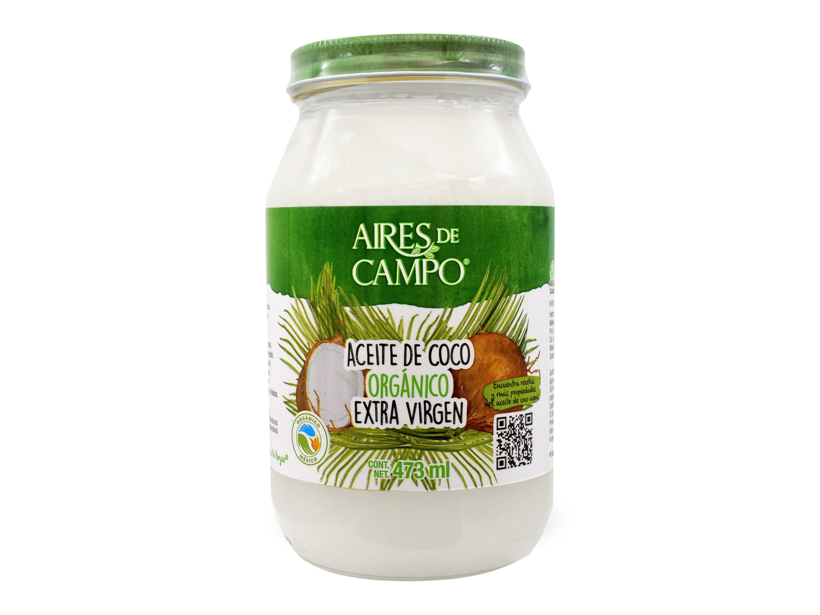 ACEITE DE COCO ORGANICO EXTRA VIRGEN 473ML AIRES DE CAMPO