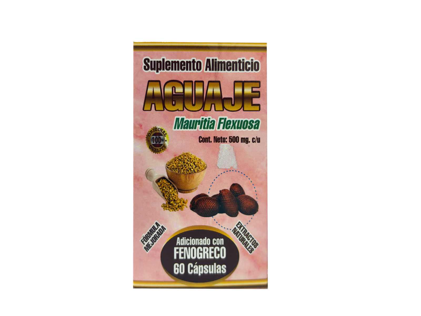 AGUAJE CON FENOGRECO 60 CAPSULAS DH NATURAL