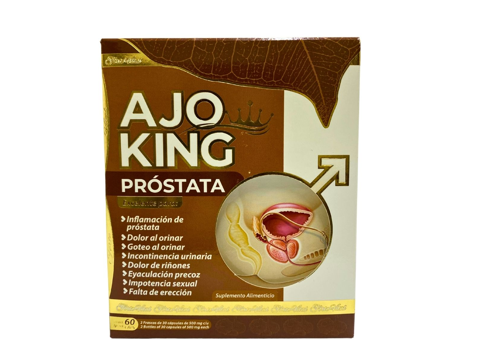 AJO KING PROSTATA 60 CAPS. MULTI NATURISTA MAYORISTA