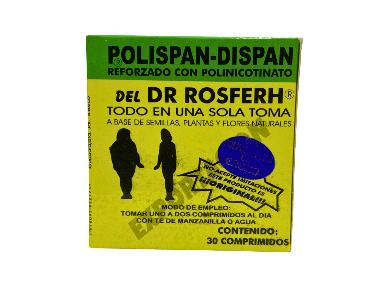 DISPAN DOBLE REFORZADO C/POLINICOTINATO 30 CAPS ULTRA SOYA