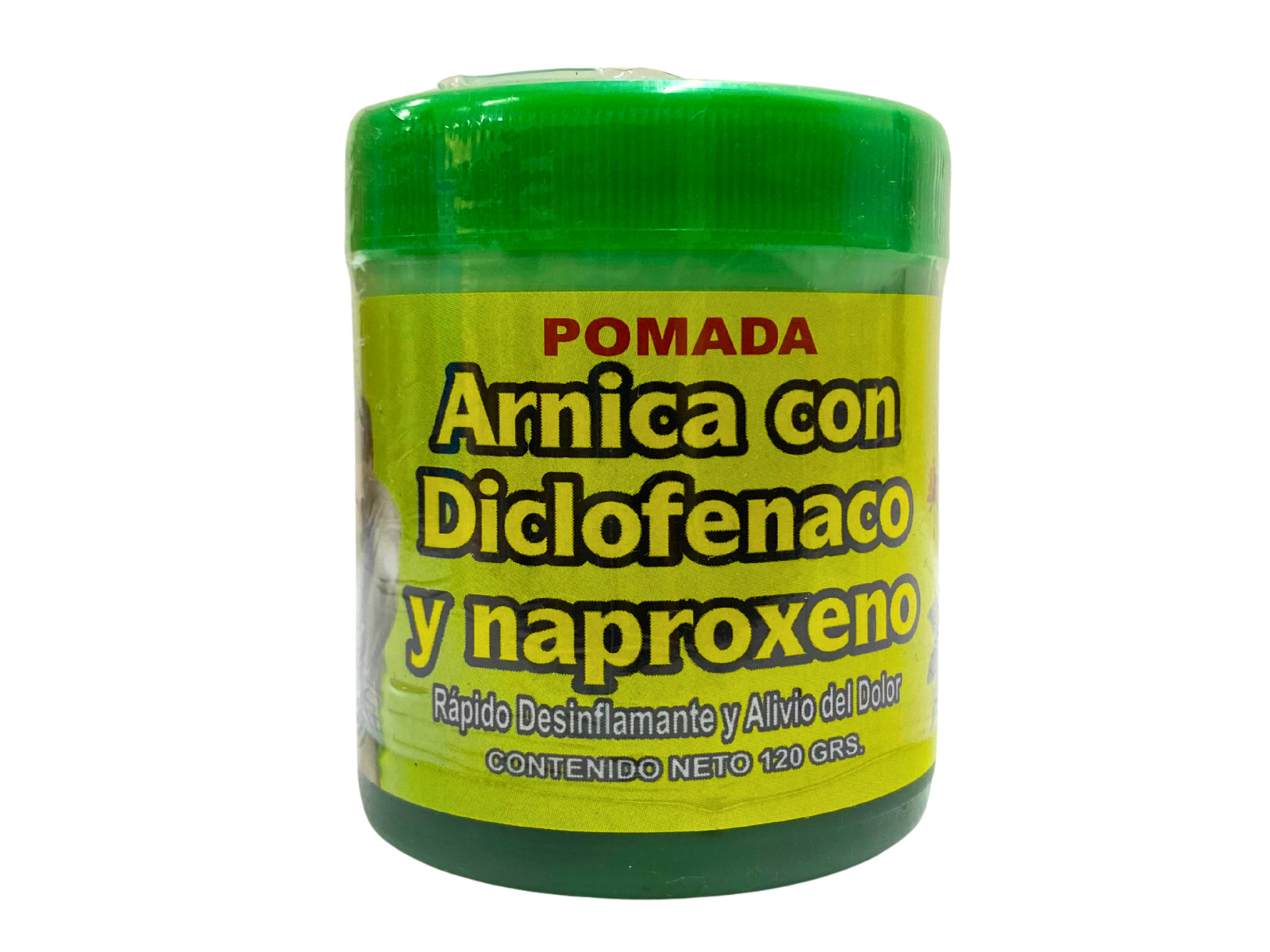 POMADA DE ARNICA CON DICLOFENACO Y NAPROXENO 120 GR NATURISTA MAYOREO