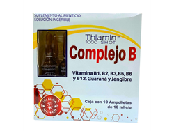 COMPLEJO B THIAMIN 1000 SHOT C/10 AMP BIO SER NATURAL