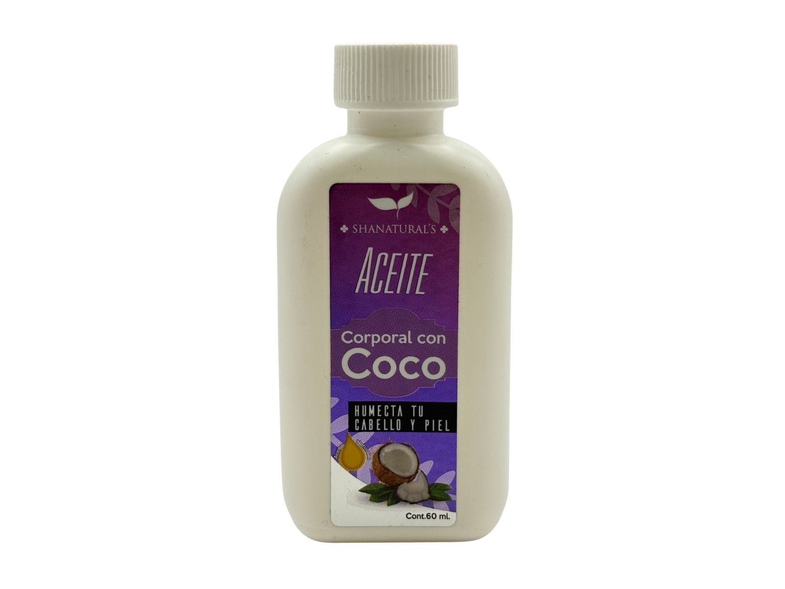 ACEITE CORPORAL CON COCO 60 ML SHANATURALS