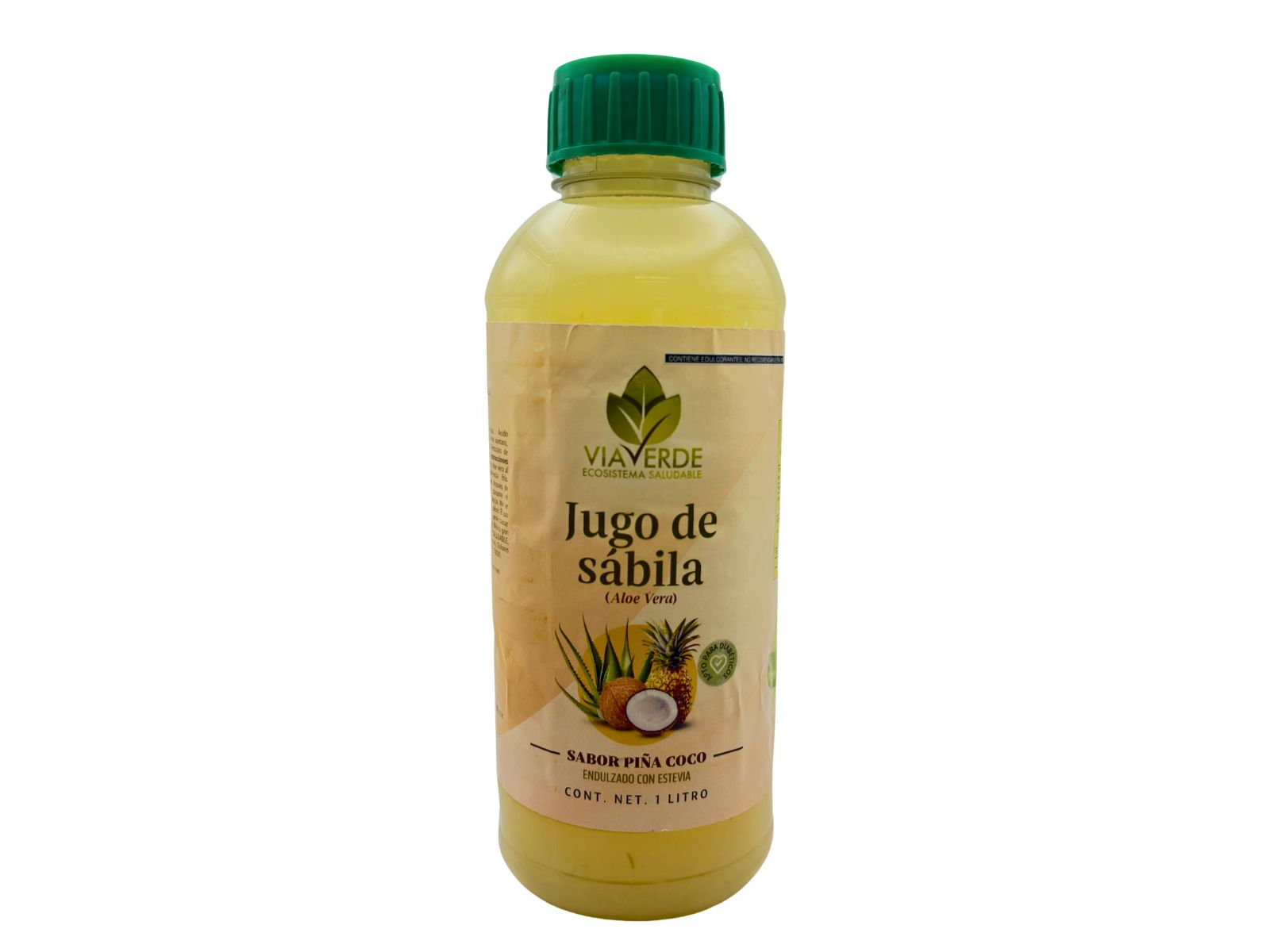 JUGO DE SABILA (ALOE VERA) VIA VERDE SABOR PIÑA COCO 1L
