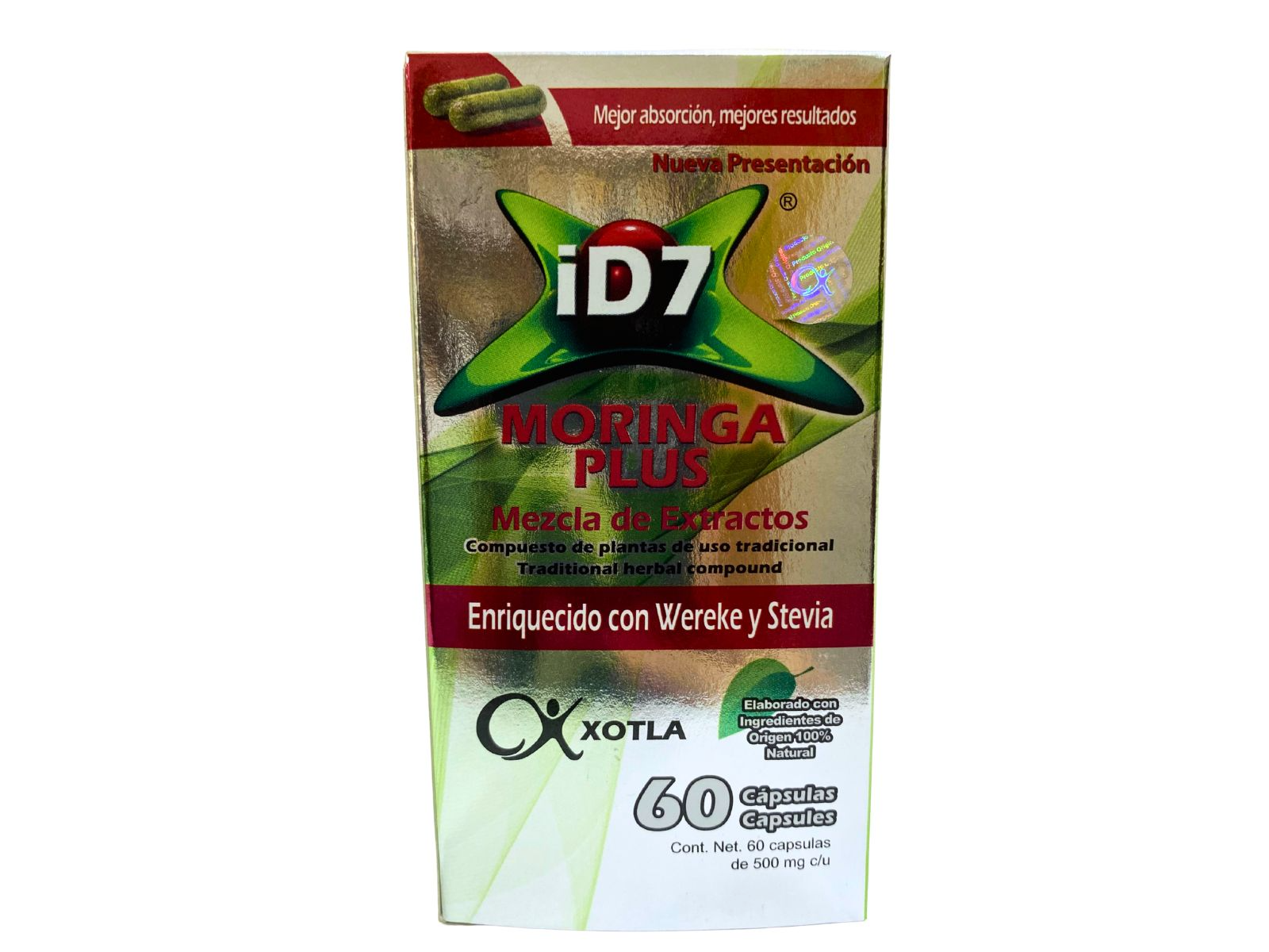 ID7 MORINGA PLUS 60 CAPS XOTLA