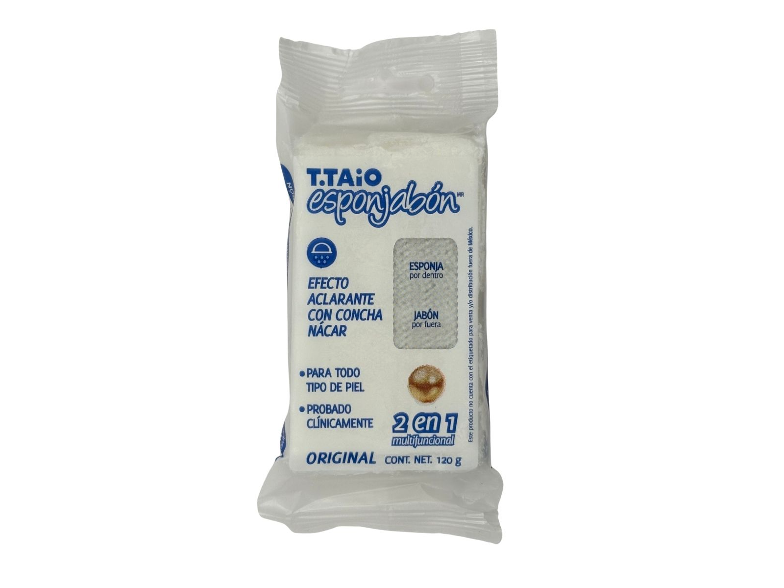 ESPONJA JABON CONCHA NACAR 120 GR T TAIO