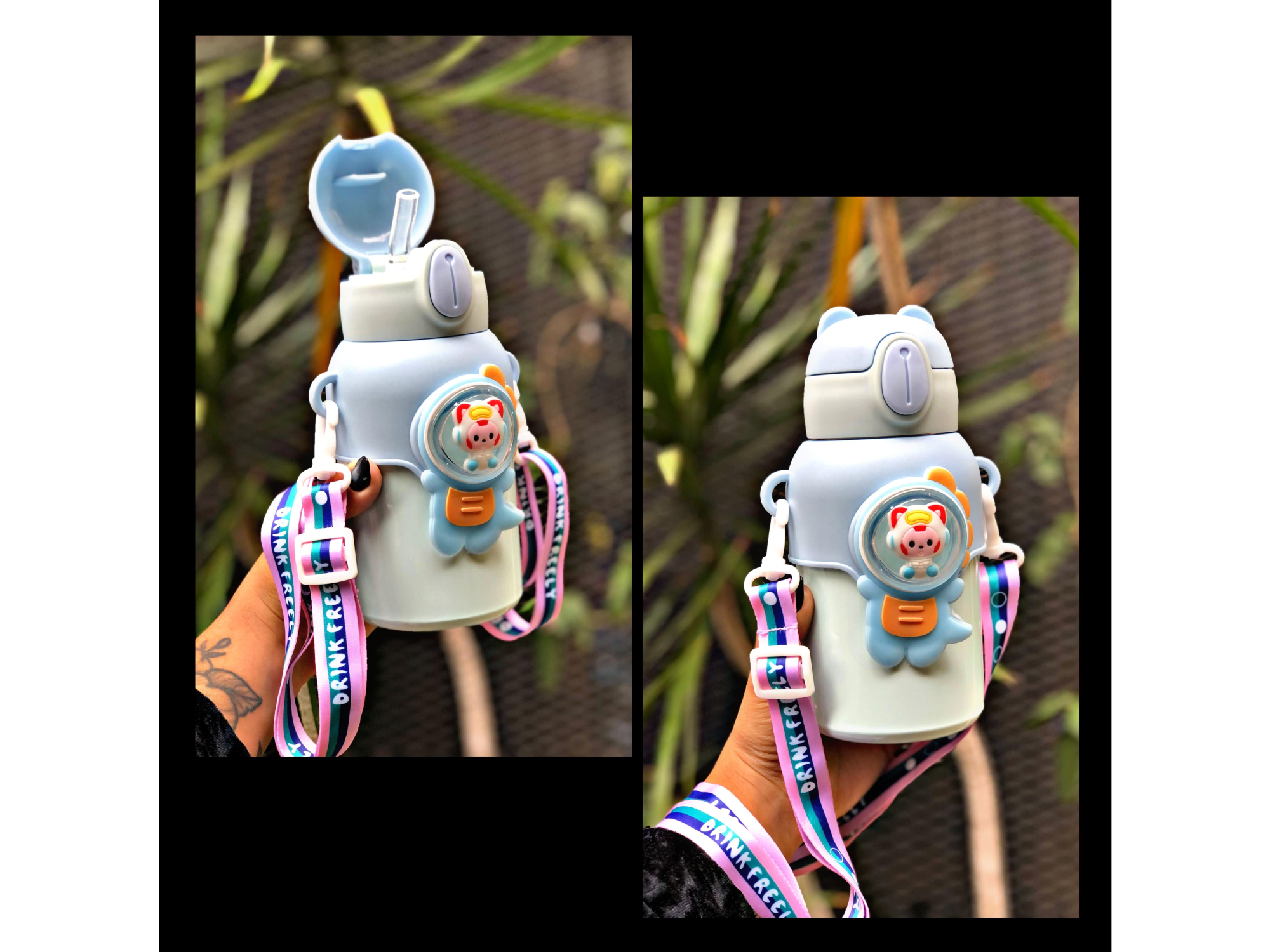 Cantimplora infantil astronauta